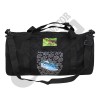 Full black Sports Gym Duffel Bag with front extra kangaroo pocket  Compartment Backpack